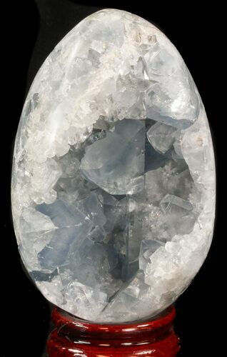 Crystal Filled Celestine (Celestite) Egg - Madagascar #41686